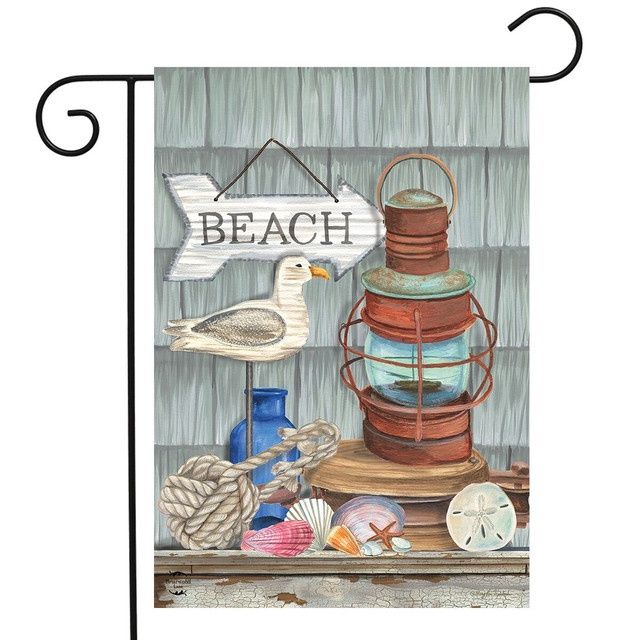 Beachy Vibes Garden Flag