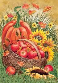 Apples and Pumpkins House Flag