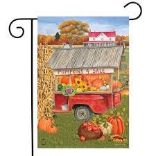 Pumpkins for Sale Garden Flag