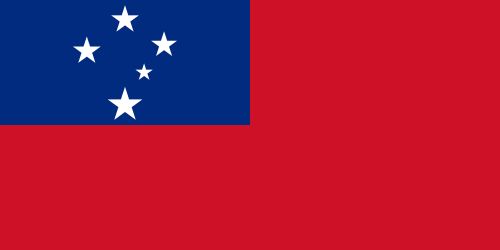 Western Samoa Stick Flags