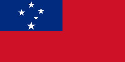 Western Samoa Stick Flags
