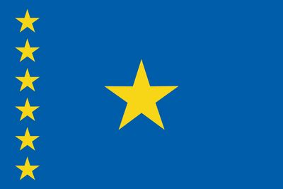 Democratic Republic of Congo Stick Flag (1997-2006)