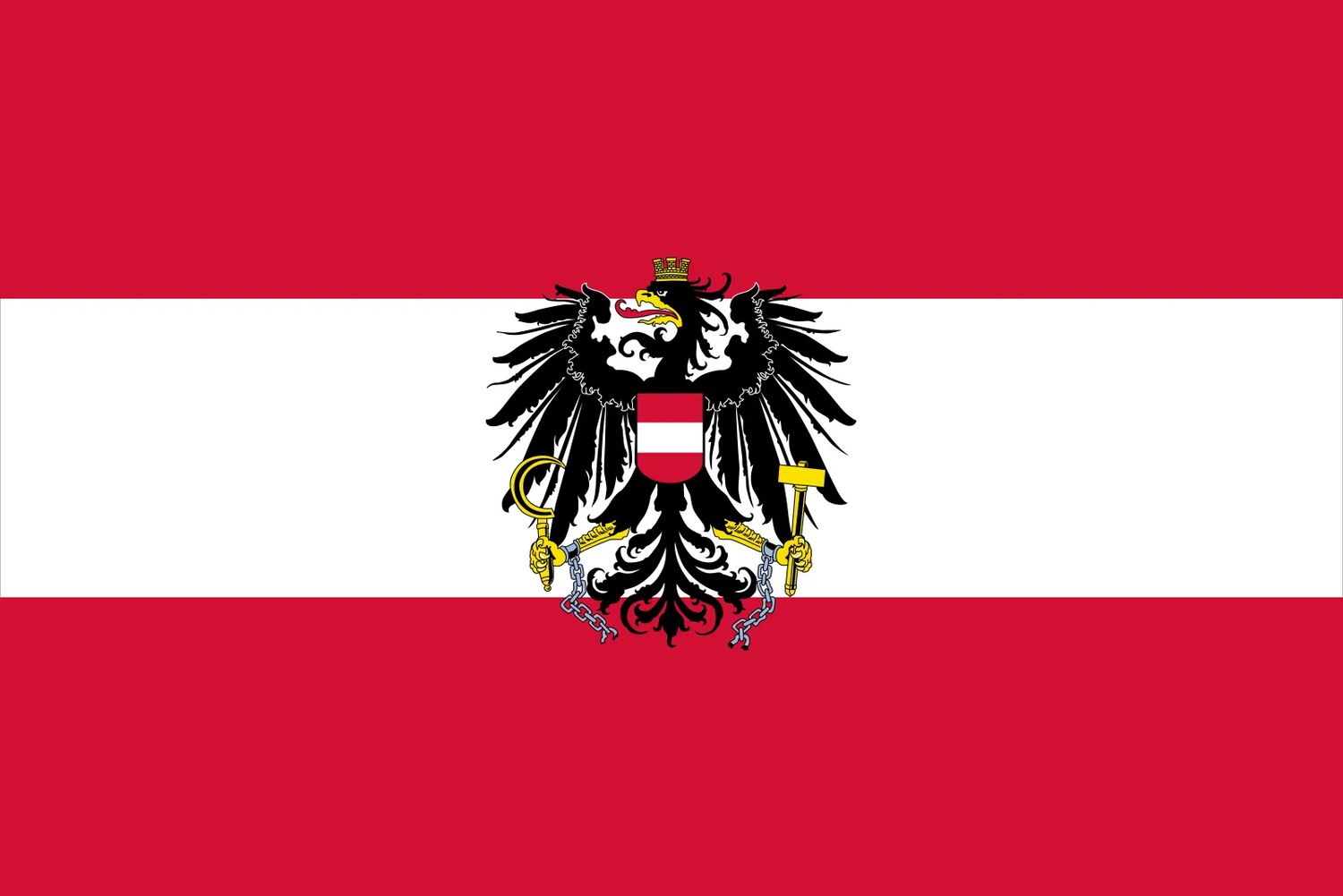 Austria ( Eagle) Stick Flag