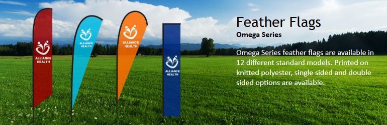 Feather Flagpoles W/ Carrying Bag, Height: Small