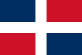 Dominican Republic Merchant Flag (200D Nylon), Size: 12&quot; x 18&quot;
