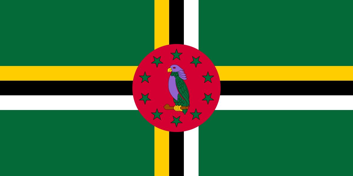 Dominica Flags (70D Nylon), Size: 36 x 72&#39;&#39;