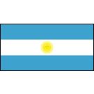 Argentina Stick Flags, Finish: Heat Cut, Size: 4x6&quot;