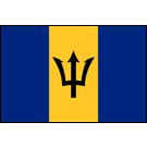 Barbados Stick Flags, Finish: Heat Cut, Size: 4x6&quot;