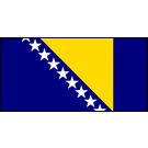 Bosnia-Herzegovina Stick Flags, Finish: Heat Cut, Size: 4x6&quot;