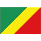Democratic Republic of Congo-Brazzaville Stick Flags, Finish: Heat Cut, Size: 4x6&quot;