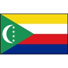 Comoros Stick Flags, Finish: Heat Cut, Size: 4x6&quot;
