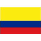 Colombia Stick Flags, Finish: Heat Cut, Size: 4x6"