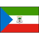 Equatorial Guinea Stick Flags, Finish: Heat Cut, Size: 4x6&quot;