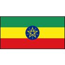 Ethiopia Stick Flags, Finish: Heat Cut, Size: 4x6&quot;