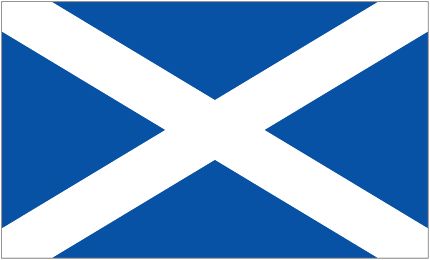 Scotland Stick Flags, Finish: Heat Cut, Size: 4x6&quot;