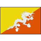 Bhutan Stick Flags, Finish: Heat Cut, Size: 4x6&quot;