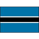 Botswana Stick Flags, Finish: Heat Cut, Size: 4x6&quot;