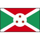 Burundi Stick Flags, Finish: Heat Cut, Size: 4x6&quot;