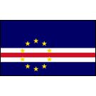 Cape Verde Stick Flags, Finish: Heat Cut, Size: 4x6&quot;