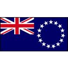 Cook Islands Stick Flags, Finish: Heat Cut, Size: 4x6&quot;