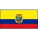 Ecuador Stick Flags, Finish: Heat Cut, Size: 4x6&quot;