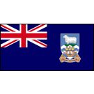 Falkland Islands Stick Flags, Finish: Heat Cut, Size: 4x6&quot;