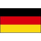 Germany Stick Flags, Finish: Heat Cut, Size: 4x6&quot;