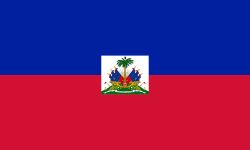 Haiti Stick Flags, Finish: Heat Cut, Size: 4x6&quot;