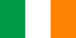 Ireland Stick Flags, Finish: Heat Cut, Size: 4x6&quot;