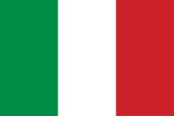 Italy Stick Flags, Finish: Heat Cut, Size: 4x6&quot;