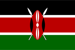 Kenya Stick Flags, Finish: Heat Cut, Size: 4x6&quot;