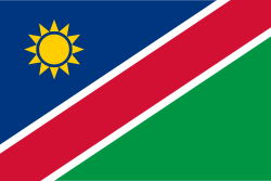 Namibia Stick Flags, Finish: Heat Cut, Size: 4x6&quot;