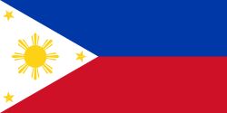 Philippines Stick Flags, Finish: Heat Cut, Size: 4x6&quot;