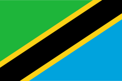 Tanzania Stick Flags, Finish: Heat Cut, Size: 4x6&quot;