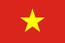 Vietnam Stick Flags, Finish: Heat Cut, Size: 4x6&quot;