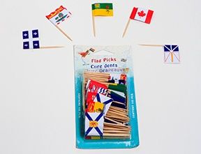 Canada + Provinces Toothpicks Assorted (100 pack)