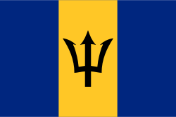 Barbados Flag (200D Nylon), Size: 12 x 18''