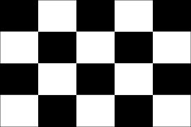 Checkered Car Window Flag, Pole: W/O Pole