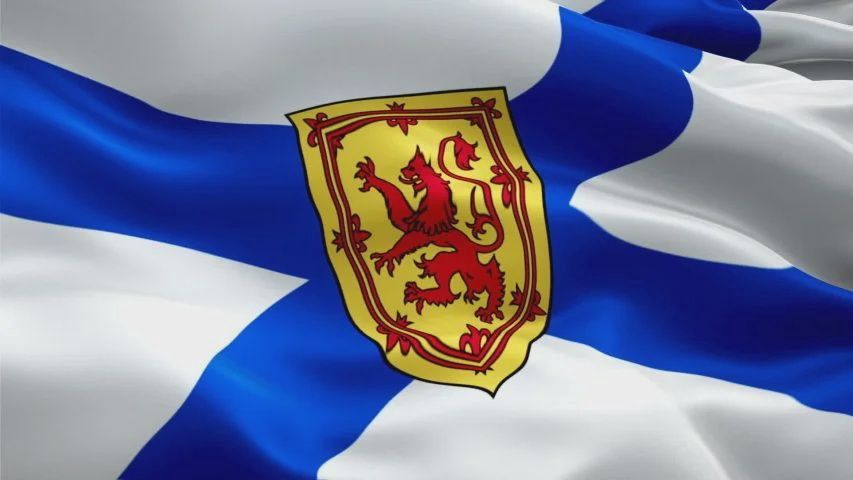 Nova Scotia Car Window Flag W/ Pole, Pole: W/O Pole