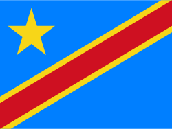 Congo, Democratic Republic Kinshasa Flag (Econo Polyester)