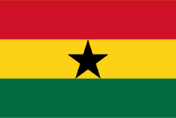 Ghana Flag (Econo Polyester), Size: 36x60"