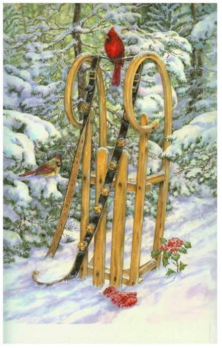 Wooden Sled House Flag