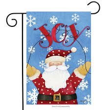 Joy Santa Garden Flag