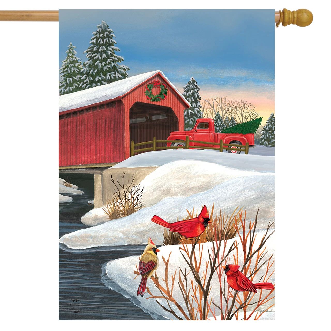Winter Bridge House Flag
