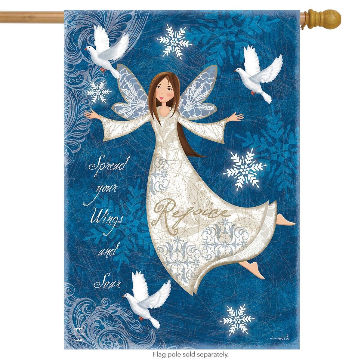 Rejoice Angel House Flag