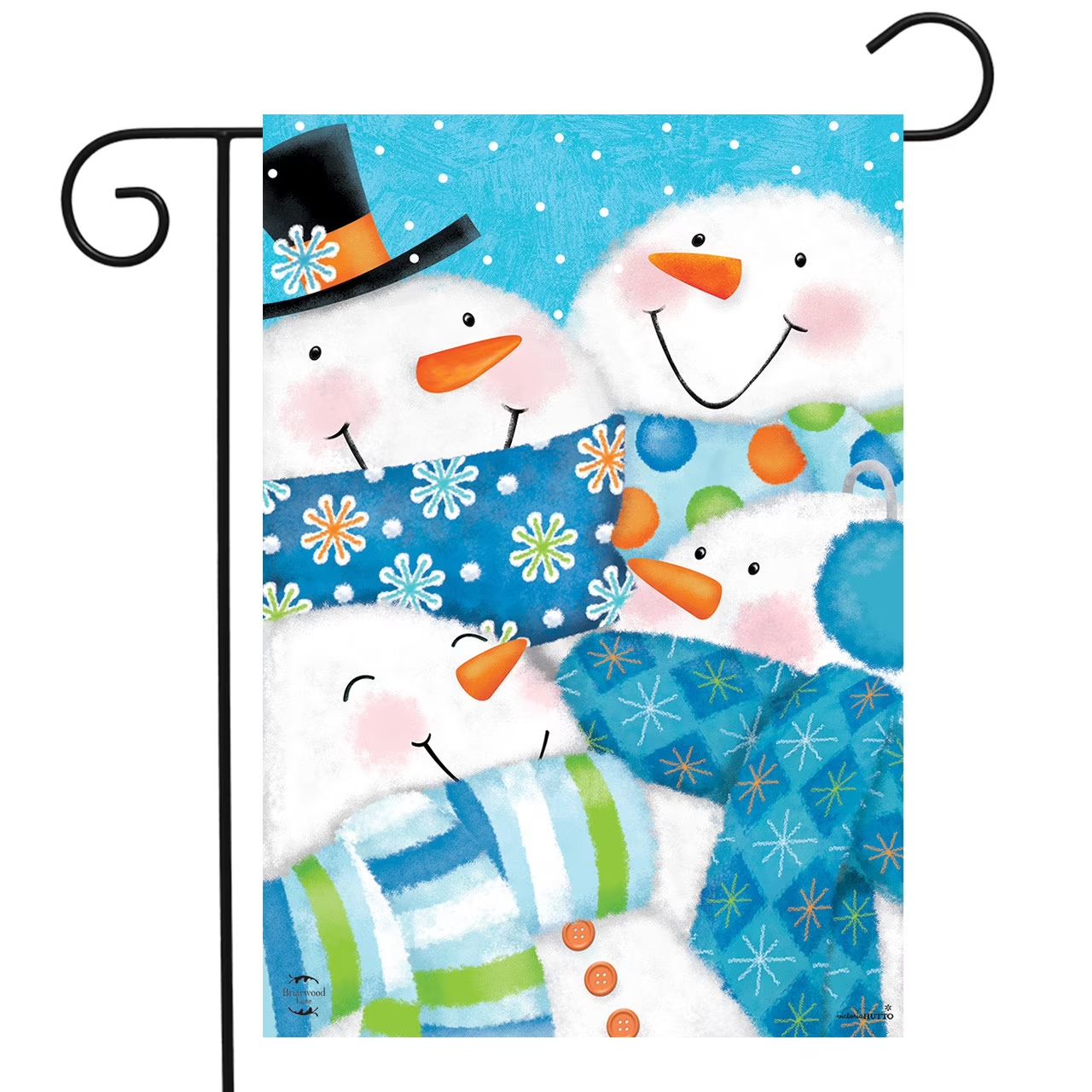 Snow Buds House Flag