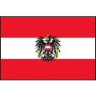 Austria Stick Flags, Finish: Heat Cut, Size: 4x6"