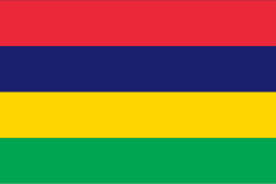 Mauritius Stick Flags, Finish: Heat Cut, Size: 4x6"