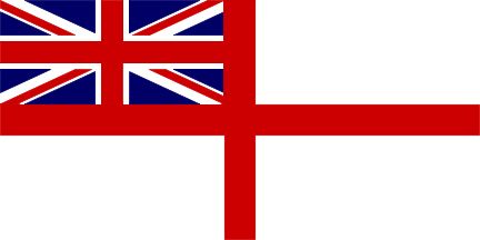 White Ensign Flag (Polyester), Size: 36x60"