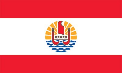 French Polynesia Flags (210D Nylon), Size: 3x6'
